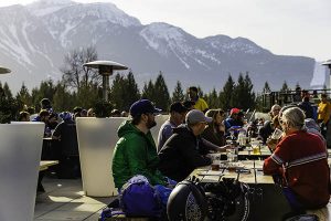 The Rockford has views to drink to. // Photo: Grant Gunderson. Photo courtesy of Revelstoke Mountain Resort.