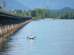 Photo of kayaker by Amy S. McCaffree.